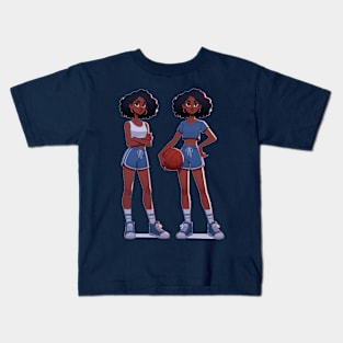 Female basketball player Kids T-Shirt